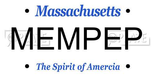 MEMPEP Massachusetts License Plate