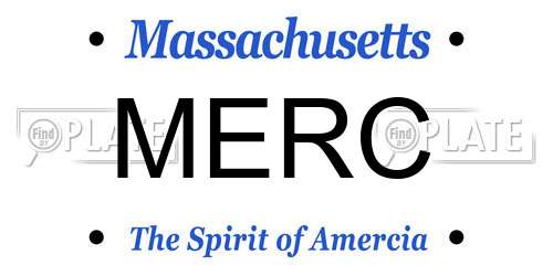 MERC Massachusetts License Plate