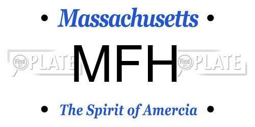 MFH Massachusetts License Plate