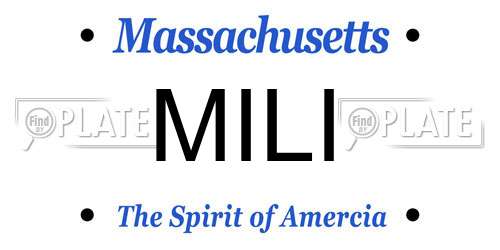 MILI Massachusetts License Plate