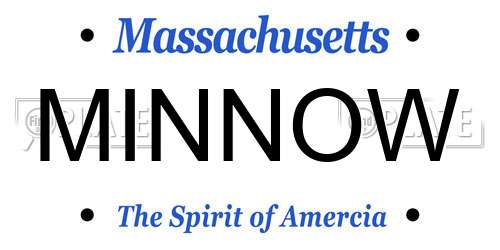 MINNOW Massachusetts License Plate