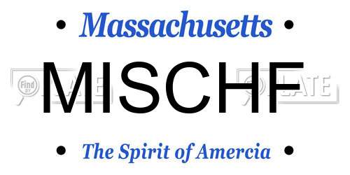 MISCHF Massachusetts License Plate