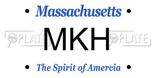 MKH Massachusetts License Plate