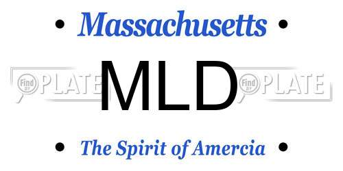 MLD Massachusetts License Plate