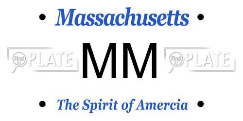 MM Massachusetts License Plate