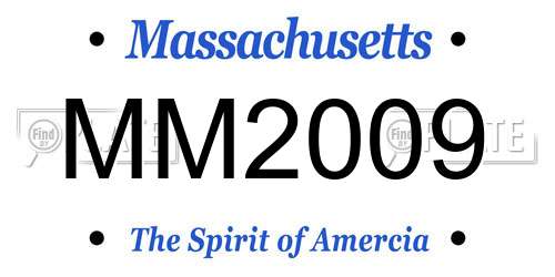 MM2009 Massachusetts License Plate