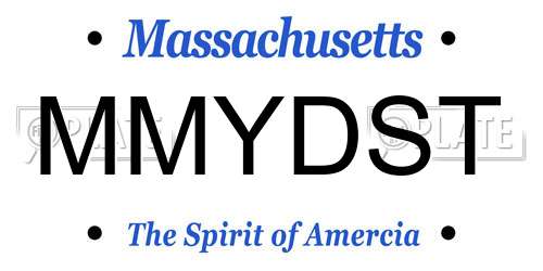 MMYDST Massachusetts License Plate