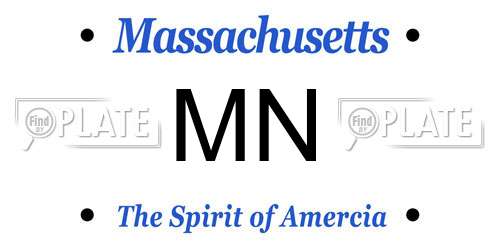 MN Massachusetts License Plate