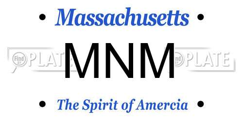MNM Massachusetts License Plate