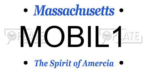 MOBIL1 Massachusetts License Plate