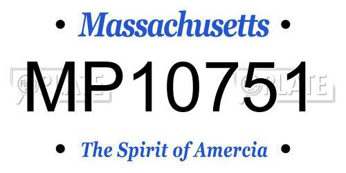 MP10751 Massachusetts License Plate