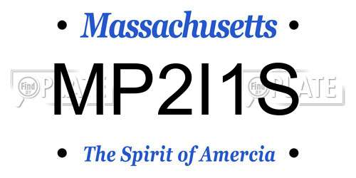 MP2I1S Massachusetts License Plate