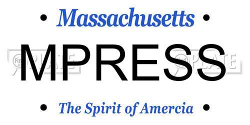 MPRESS Massachusetts License Plate