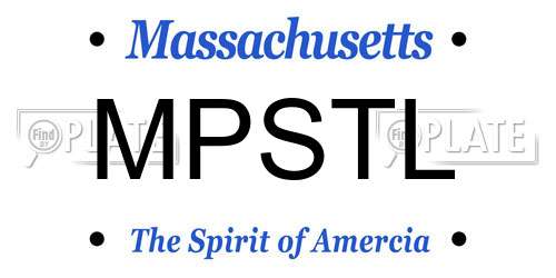 MPSTL Massachusetts License Plate