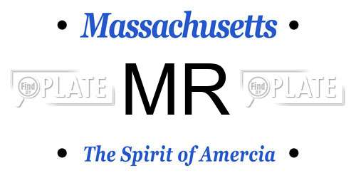 MR Massachusetts License Plate
