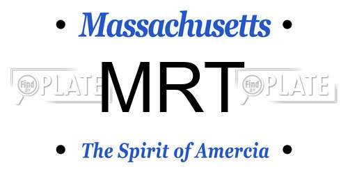 MRT Massachusetts License Plate