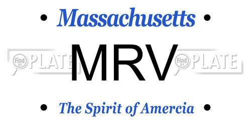MRV Massachusetts License Plate