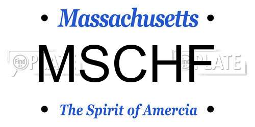 MSCHF Massachusetts License Plate