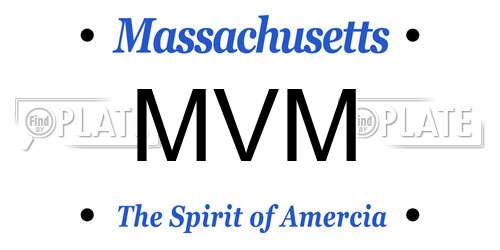 MVM Massachusetts License Plate