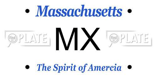 MX Massachusetts License Plate