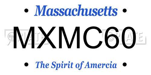 MXMC60 Massachusetts License Plate