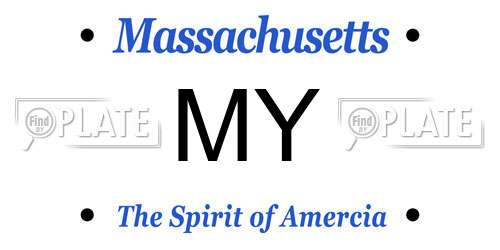MY license plate in MA state