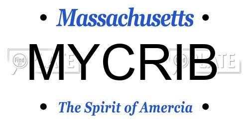 MYCRIB Massachusetts License Plate