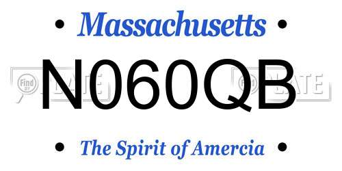 N060QB Massachusetts License Plate