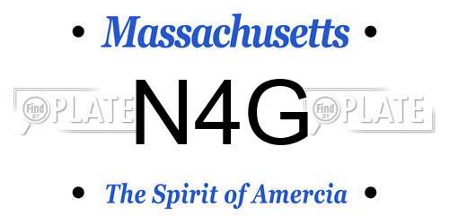 N4G Massachusetts License Plate
