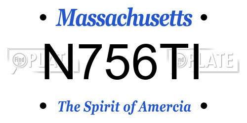 N756TI Massachusetts License Plate