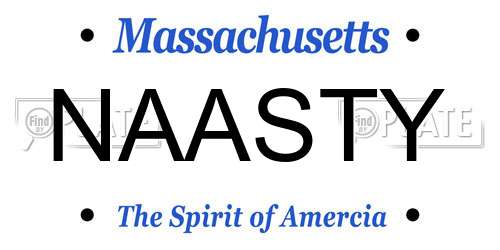NAASTY Massachusetts License Plate