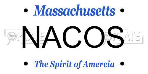 NACOS Massachusetts License Plate