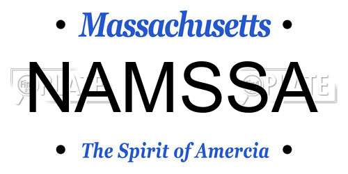 NAMSSA Massachusetts License Plate