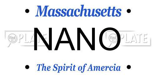 NANO Massachusetts License Plate