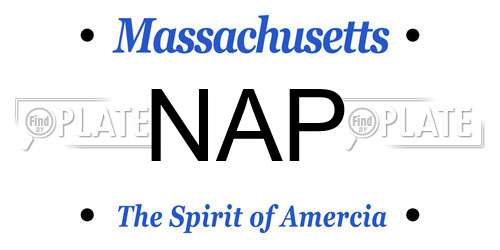 NAP Massachusetts License Plate