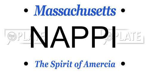 NAPPI Massachusetts License Plate
