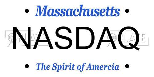 NASDAQ Massachusetts License Plate