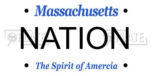 NATION Massachusetts License Plate