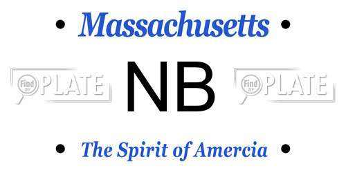 NB Massachusetts License Plate