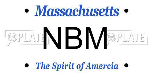 NBM Massachusetts License Plate