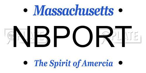 NBPORT Massachusetts License Plate