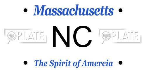 NC Massachusetts License Plate