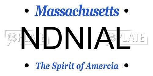 NDNIAL Massachusetts License Plate