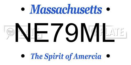 NE79ML Massachusetts License Plate