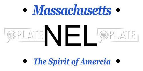 NEL Massachusetts License Plate