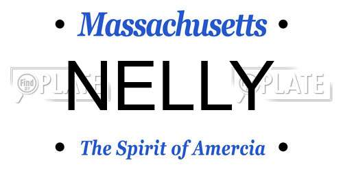 NELLY Massachusetts License Plate