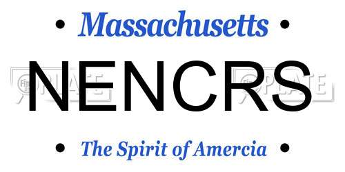 NENCRS Massachusetts License Plate