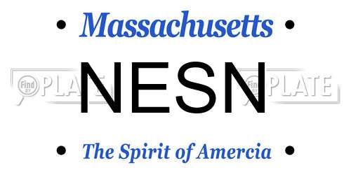 NESN Massachusetts License Plate