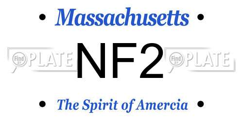 NF2 Massachusetts License Plate