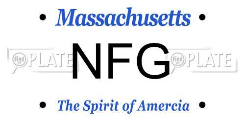 NFG Massachusetts License Plate